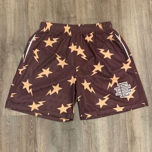 Eric Emanuel Brown Star Athletic Shorts